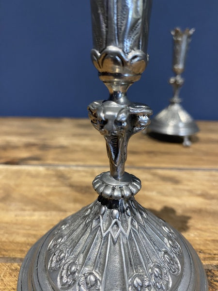 Metropolitan Museum Of Art 1988 Metal Candlesticks Candle Holders - MMA