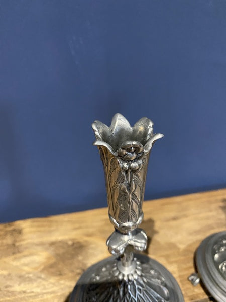 Metropolitan Museum Of Art 1988 Metal Candlesticks Candle Holders - MMA