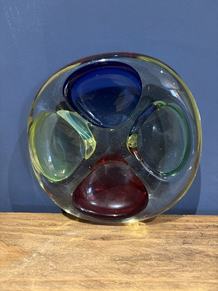 Murano Art Glass Multicoloured Trinket Dish