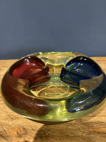 Murano Art Glass Multicoloured Trinket Dish