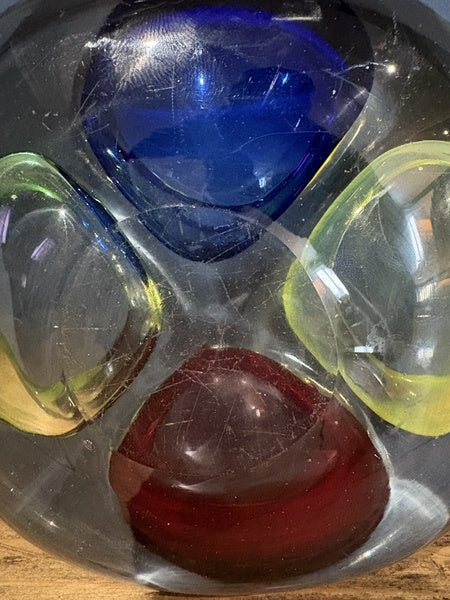 Murano Art Glass Multicoloured Trinket Dish