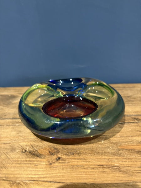 Murano Art Glass Multicoloured Trinket Dish